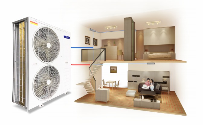 3044永利空⽓能变频热泵冷热⽔机组